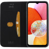 Idol 1991 ���� Samsung A14 4G A145/A14 5G A146 6.6'' Elite ANTI-Rfid Book Stand BLACK