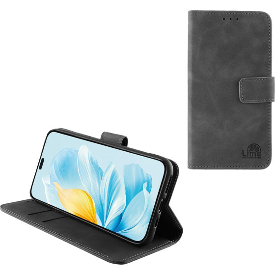 Lime Successories Lime ���� Honor 200 Lite 5G 6.7'' Essential Magnet Book Stand Clip GREY