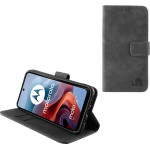 Lime Successories Lime ���� Motorola Moto G34 5G XT2363-3 6.5'' Essential Magnet Book Stand Clip GREY