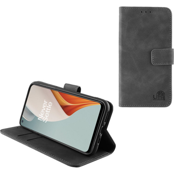 Lime Successories Lime ���� Oneplus Nord N100 5G 6.52'' Essential Magnet Book Stand Clip GREY