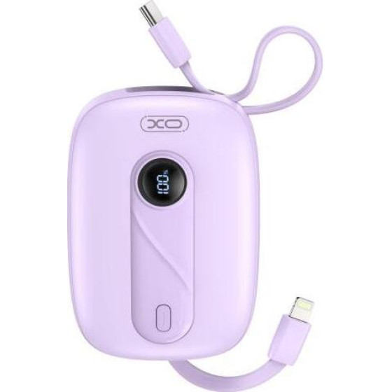 XO PR246 Powerbank Pd 20W + 22.5W(IP) �� ������������ ������� TYPE-C ��� Lightning , �����, 10000mAh , ��� - (PR246-PR)