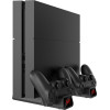White Shark PS4 Cooling Pad & 2 Charging Dock PS4-19076 Black - (CUTMAN)