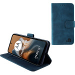 Lime Successories Lime ���� Motorola Moto G35 5G 6.72'' Essential Magnet Book Stand Clip Dark BLUE