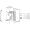 Bequiet Pc Chassis Light Base 600 Dx White Midi Tower ATX, Argb LIGHTING, W/O PSU, W/O FAN, 3YW. - (BGW66)