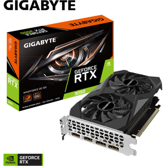 Gigabyte Vga 6GB, GDDR6 - (GV-N3050WF2OC-6GD)