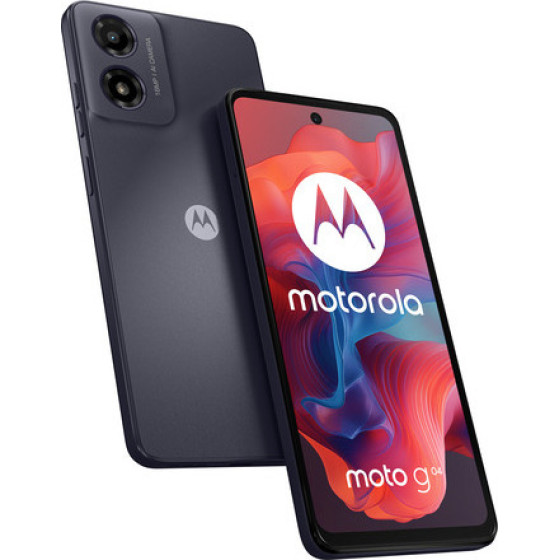 Motorola Smartphone G04, 6.6''/Unisoc T606/4GB/64GB/Android 14/Concord Black - (PB130004PL)