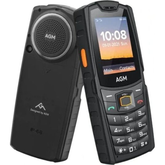 AGM ����� ��������� ������ �������� ��������� �� ����� IP68/IP69K, Dual Sim �� Bluetooth, USB, SD, FM, 4G, ����� 2.4?-����� 3.5W - (M6)