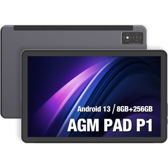 AGM PAD P1 ���� ��������� �ablet IP68/IP69K (8GB/256GB) �� Bluetooth, USB, SD, 2 Nano SIM, 4G, 2K, GPS, Android 13 �� ������������� ���� - (P1 PAD)