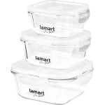Lamart ��� 3 ��������� ������� ������ ������� (320ml, 520ml, 800ml) ��������� ��� ������, ��������, ������ ������������ - (LT6012)