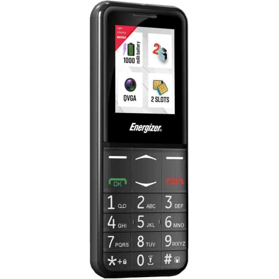 Energizer Feature E4 32MB/2GB Dual Sim 2G 1.77'' �����, �� ������� Sos - (E4EU3)
