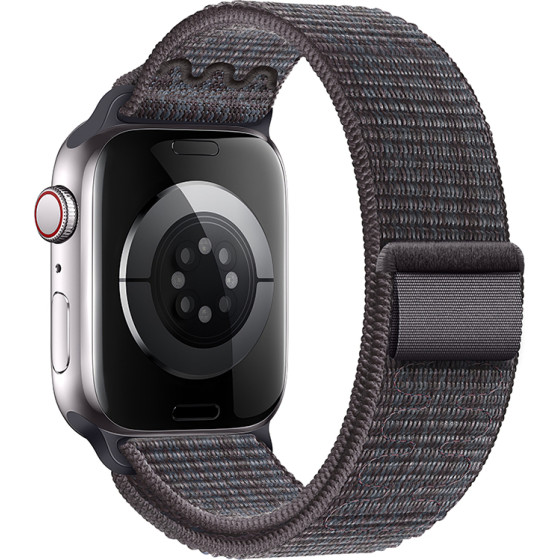 Hoco Watchband 38/40/41mm Nylon Strap ��� Apple Watch Series 1/2/3/4/5/6/7/8/9/SE/SE2 Black And Blue - (WA25)