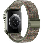 Hoco Watchband 42/44/45/49mm Nylon Strap ��� Apple Watch Series 1/2/3/4/5/6/7/8/9/SE/SE2/Ultra/Ultra2 Dark Green And Orange - (WA25)