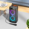 Hoco ������ ����� Danny Bt V5.3 15Wx2 4500mAh 5h ����������� �� Micro Sd Usb Rgb Led ������� ��� �������o ��������o - (HA6)