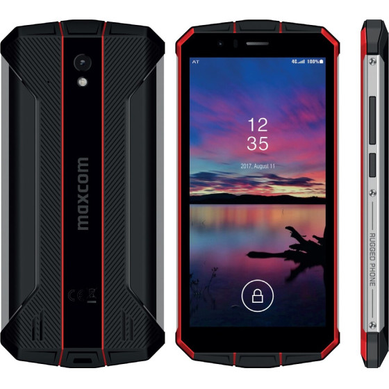 MaxCom 4G Dual Sim 5'', IP68, Nfc Android 9, Hd Ips Quad Core 3GB/32GB �����-������� - (MS507)