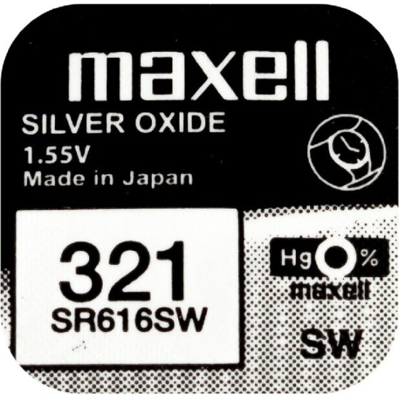 Maxell Buttoncell 321 SR616SW ���. 1 - (SR616SW, 321)