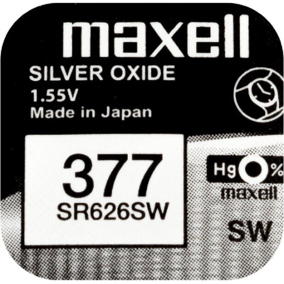 Maxell Buttoncell 377-376 SR626SW SR626W SR66 LR626 ���. 1 - (377-376, SR626SW, SR626W, LR626, SR66)
