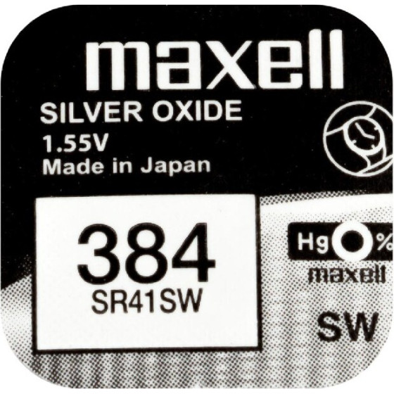 Maxell Buttoncell 384-392 SR41SW-SR41W ���. 1 - (384, 384-392, SR736SW, SR736W, SR41SW, SR41W)