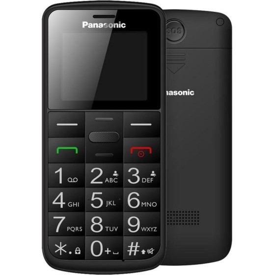 Panasonic (Dual SIM) ����� 1.77'' Easy Phone �� ������� SOS, Bluetooth ��� ������ �������� - (KX-TU110EXB)