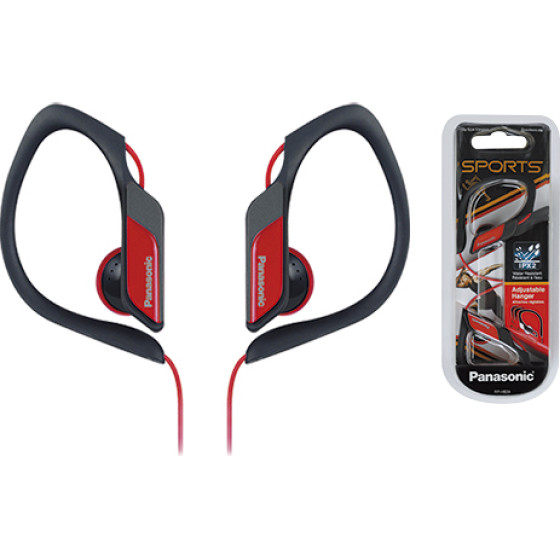 Panasonic ��������� 3.5mm IPX2 ������� �� ����������� ���� ��� mp3, Ipod ��� �������� ���� ����� ��������� - (RP-HS34E-R)