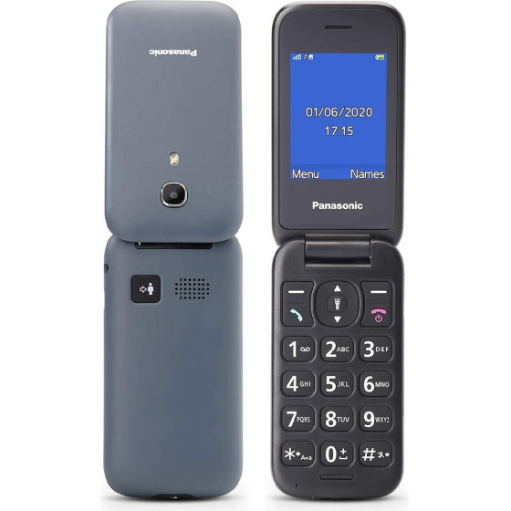 Panasonic ���� 2.4'' �� MicroSD, Bluetooth, ������, ������ �������� ��� ������� Sos - (KX-TU400EXG)