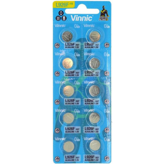 Vinnic Buttoncell L926F AG7 ���. 10 �� �������� ���������� - (L926F, AG7)