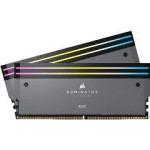 Corsair Ram Dimm XMS5 Kit 2x32GB DDR5, 6000MHz, Latency 30-36-36-76, 1.4V, Dominator TITANIUM, Dual Profile Intel Xmp & Amd EXPO, Rgb LED, GREY, LTW. - (CMP64GX5M2B6000Z30)
