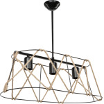 GloboStar Gatsby Vintage �������� ��������� ������ ������� 3 x E27 IP20 ����� �� ���� ������ - �60 x �25 x �90cm - (203-0006)