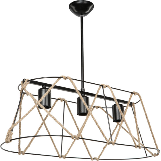 GloboStar Gatsby Vintage �������� ��������� ������ ������� 3 x E27 IP20 ����� �� ���� ������ - �60 x �25 x �90cm - (203-0006)