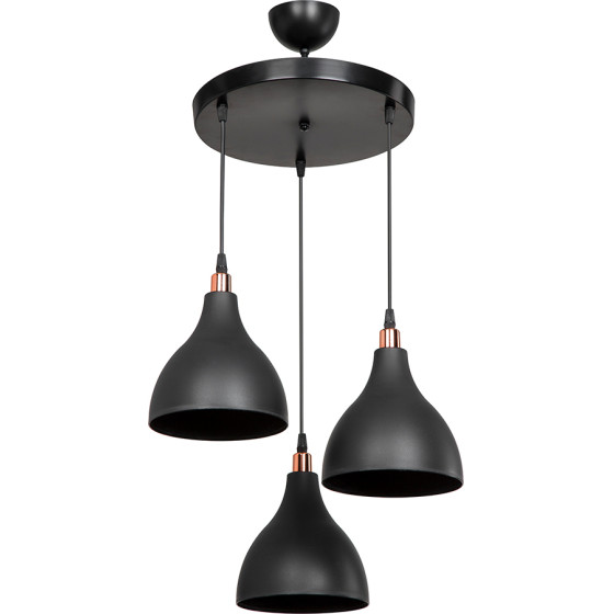 GloboStar Rade Vintage �������� ��������� ������� ������� 3 x E27 IP20 ����� �������� - �40 x �40 x �80cm - (203-0127)