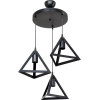 GloboStar Triangle �������� �������� ��������� ������� ������� 3 x E27 IP20 ����� �������� - �50 x �50 x �80cm - (203-0160)