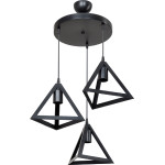 GloboStar Triangle �������� �������� ��������� ������� ������� 3 x E27 IP20 ����� �������� - �50 x �50 x �80cm - (203-0160)