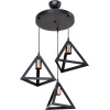 GloboStar Triangle �������� �������� ��������� ������� ������� 3 x E27 IP20 ����� �� ����� �������� - �50 x �50 x �80cm - (203-0162)