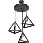 GloboStar Triangle �������� �������� ��������� ������� ������� 3 x E27 IP20 ����� �� ����� �������� - �50 x �50 x �80cm - (203-0162)