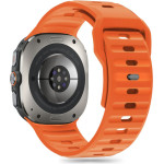 Tech-Protect Replacment Band Silicone Line For Samsung Watch Ultra 47mm Orange - (TPRBSWUO)