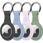 Dux Ducis Flexible Keychain Loop ���� ������� ��������� ��� Airtag Black / Green / Pink / Blue - (6934913050453)