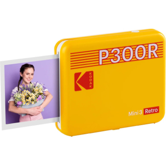 Kodak Printer Mini 3 Retro 4PAss Yellow - (P300RY)