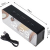 Adler Led Alarm Clock Black - (AD1189B)