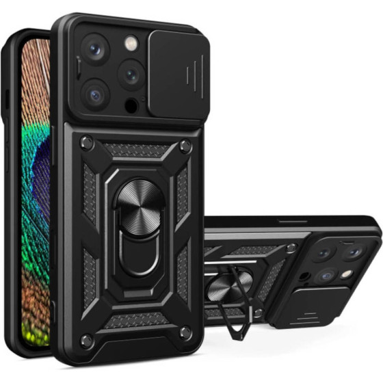 Bodycell Armor Slide Cover Case Iphone 16 Pro Black - (BA-00459)