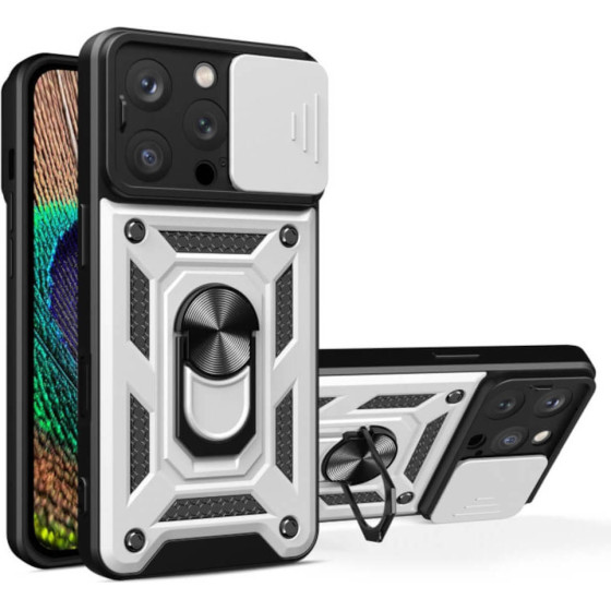 Bodycell Armor Slide Cover Case Iphone 16 Pro Silver - (BA-00461)