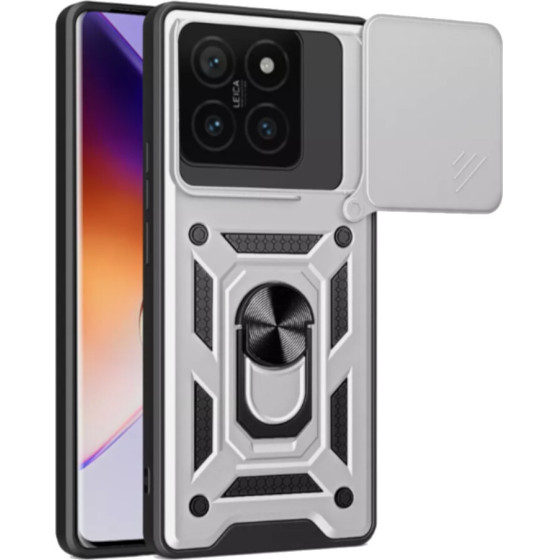 Bodycell Armor Slide Cover Case Xiaomi 14T 5G Silver - (BA-00476)