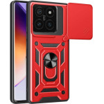 Bodycell Armor Slide Cover Case Xiaomi 14T Pro 5G Red - (BA-00478)