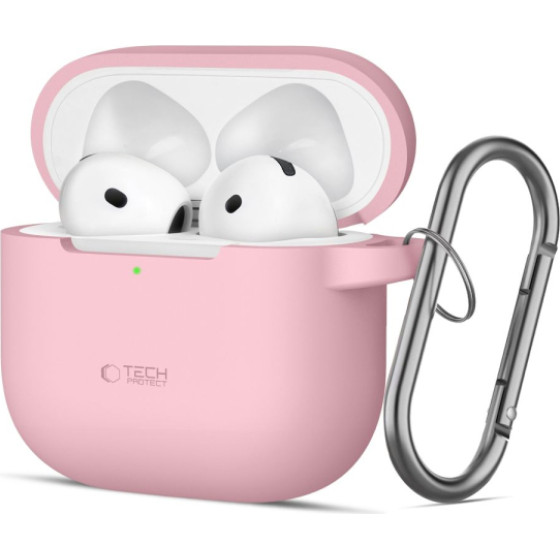 Tech-Protect Silicone Hook Case For Case Apple Airpods 4 Pink - (TPSHA4P)