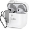 Tech-Protect Slim Hook Case For Case Apple Airpods 4 White - (TPSLHA4W)