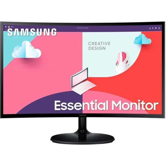Samsung Curved Essential Monitor 24'' - (LS24D364GAUXEN)