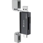 Devia Hub Usb A + Usb C To SD/Tf 2 �� 1 Card Reader Smart ����� - (EL239)