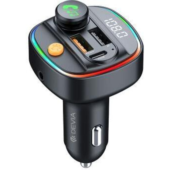 Devia ��������� ����������� ������� �������� + Bluetooth MP3 �� ����� ����� Usb A & Usb C Pd +Qc 3.0 30W Smart ����� - (C4S)