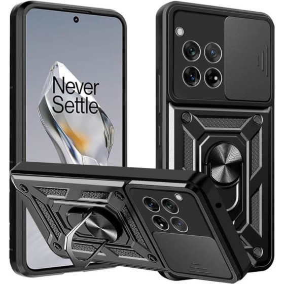 Bodycell Armor Slide Cover Case Oneplus 12R 5G Black - (BA-00468)