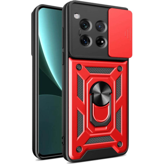 Bodycell Armor Slide Cover Case Oneplus 12R 5G Red - (BA-00469)
