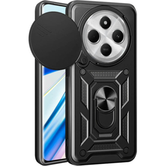 Bodycell Armor Slide Cover Case Xiaomi Redmi 14C 4G Black - (BA-00483)