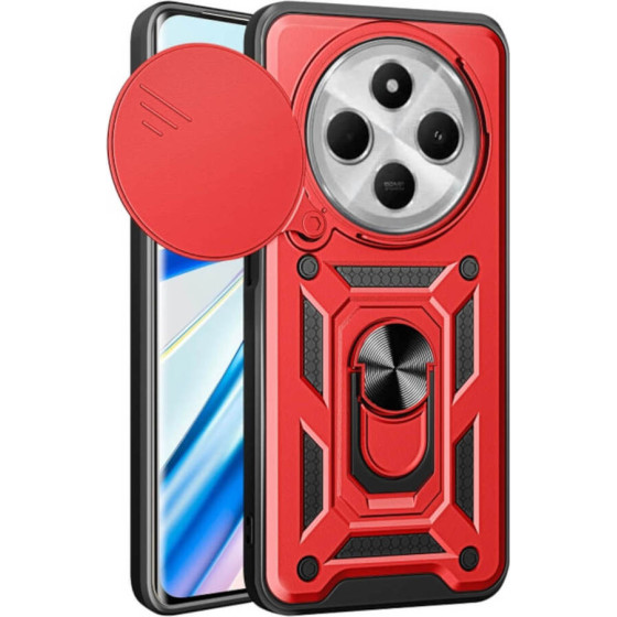 Bodycell Armor Slide Cover Case Xiaomi Redmi 14C 4G Red - (BA-00484)